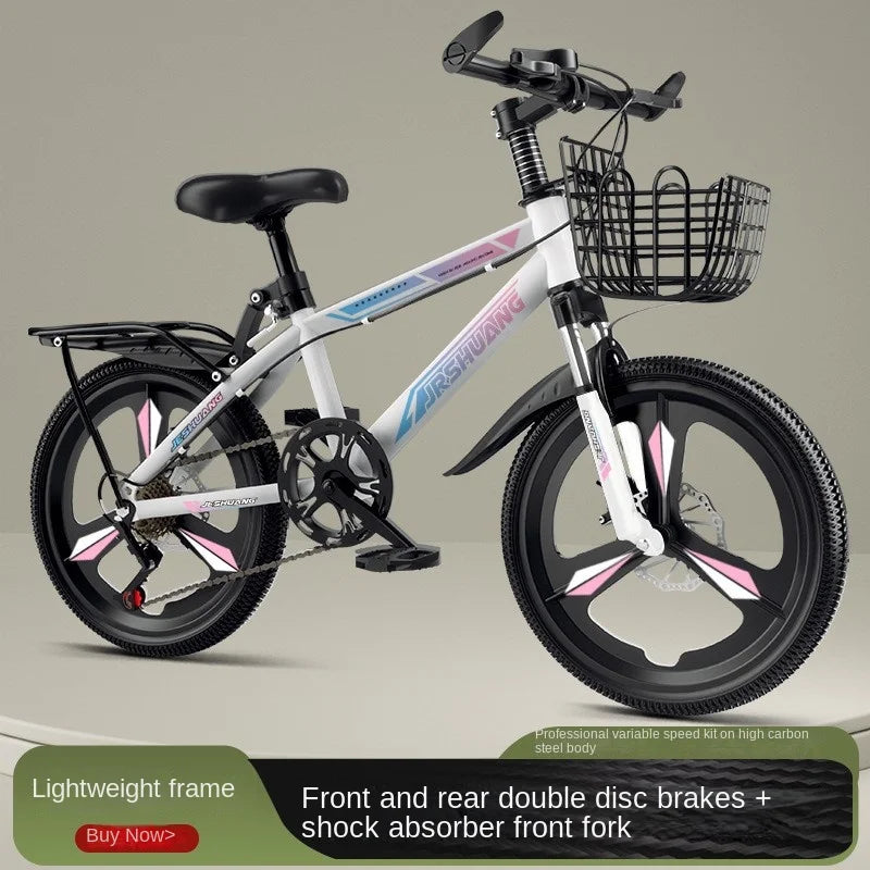SMVP Premium Kids Bicycle (18 Inches) – Strong Steel Frame, V/Disc Brake