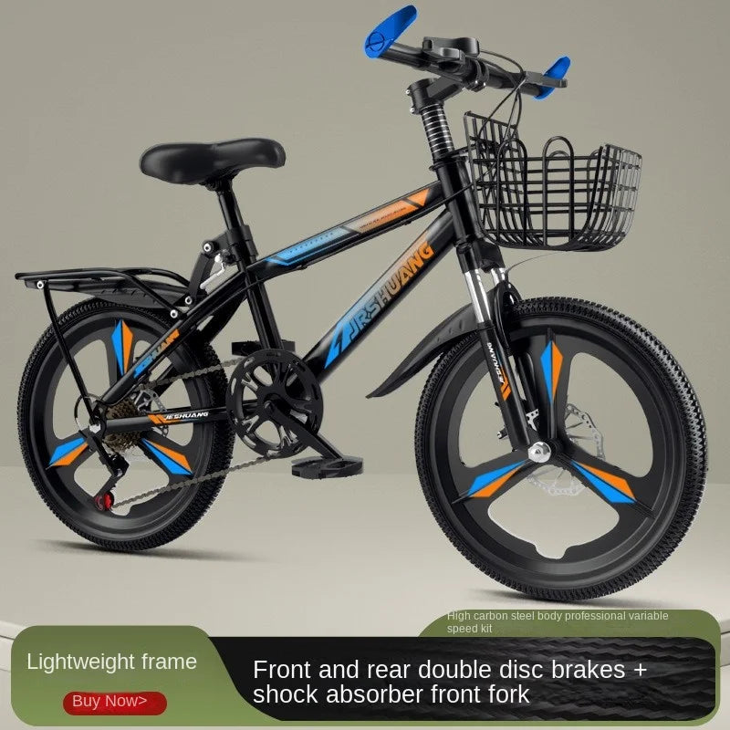 SMVP Premium Kids Bicycle (18 Inches) – Strong Steel Frame, V/Disc Brake