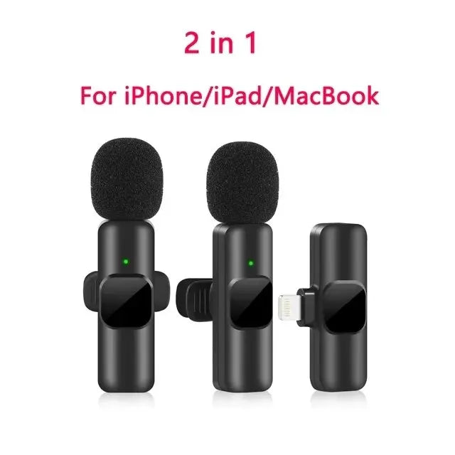 Xiaolo Wireless Lavalier Microphone | Rechargeable Omnidirectional Clip-On Mic for Home Studio & Content Creation