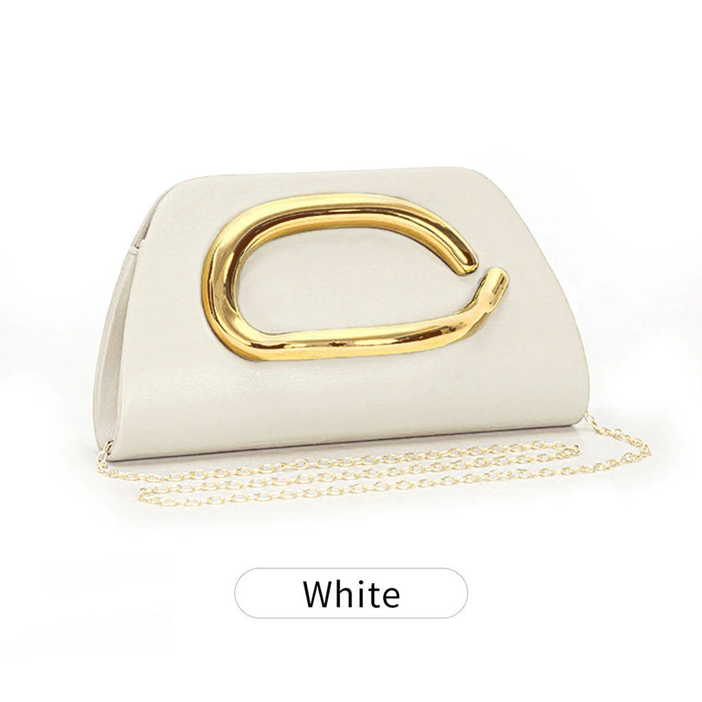 MIYIN PU Leather Box Clutch Bag for Women – Chain Strap Party Purse