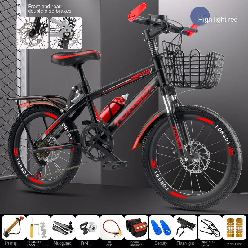 SMVP Premium Kids Bicycle (18 Inches) – Strong Steel Frame, V/Disc Brake