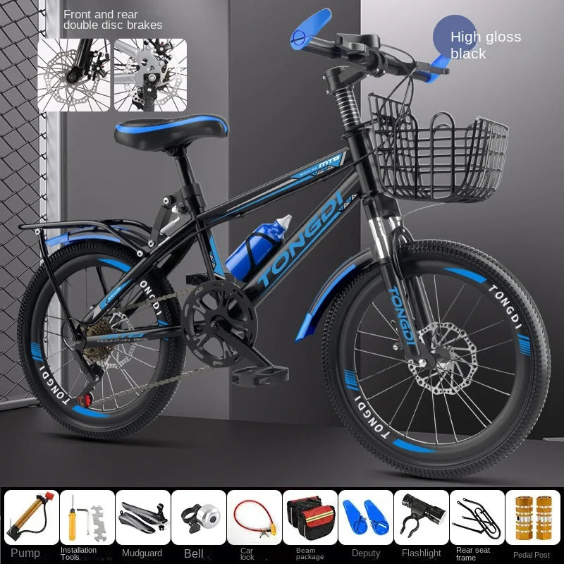 SMVP Premium Kids Bicycle (18 Inches) – Strong Steel Frame, V/Disc Brake