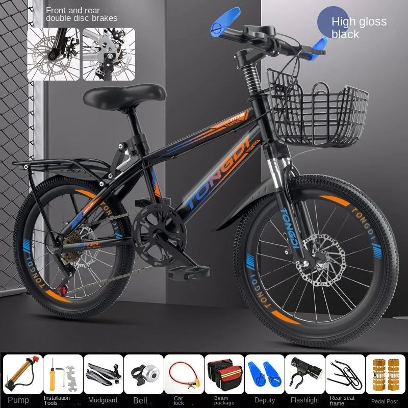 SMVP Premium Kids Bicycle (18 Inches) – Strong Steel Frame, V/Disc Brake