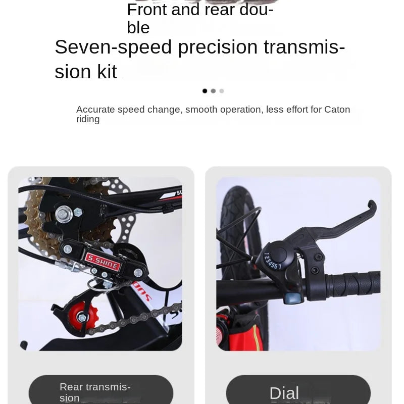 OLOME Children’s Mountain Bike (20”) – Strong Carbon Steel + V/Disc Brake