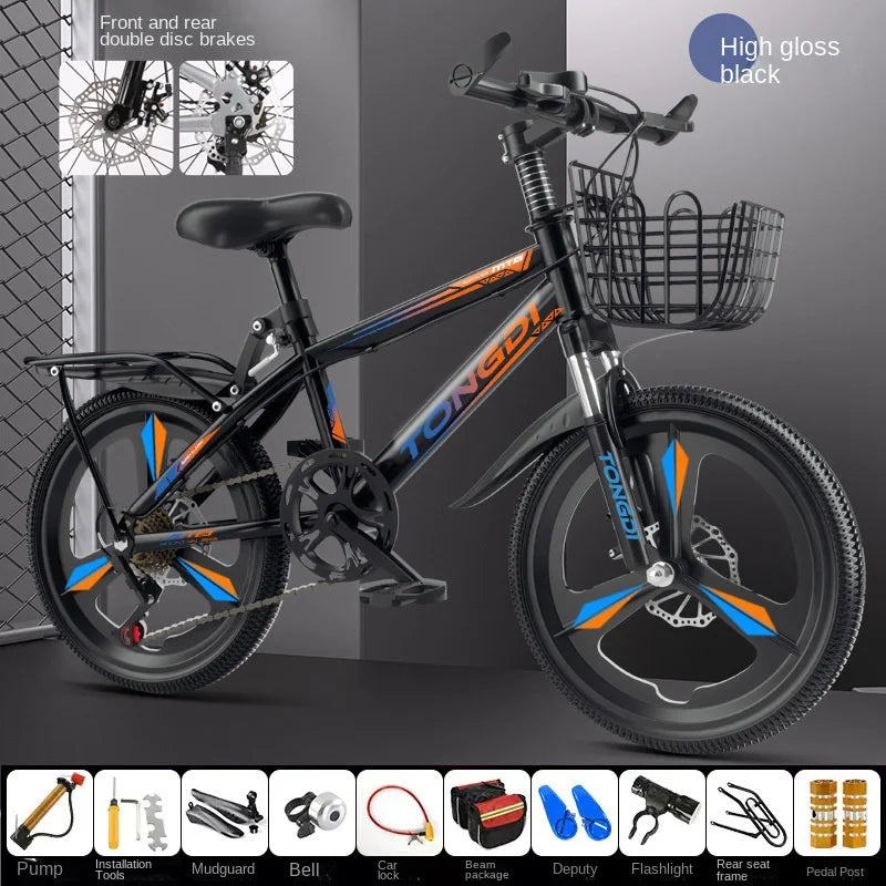 SMVP Premium Kids Bicycle (18 Inches) – Strong Steel Frame, V/Disc Brake