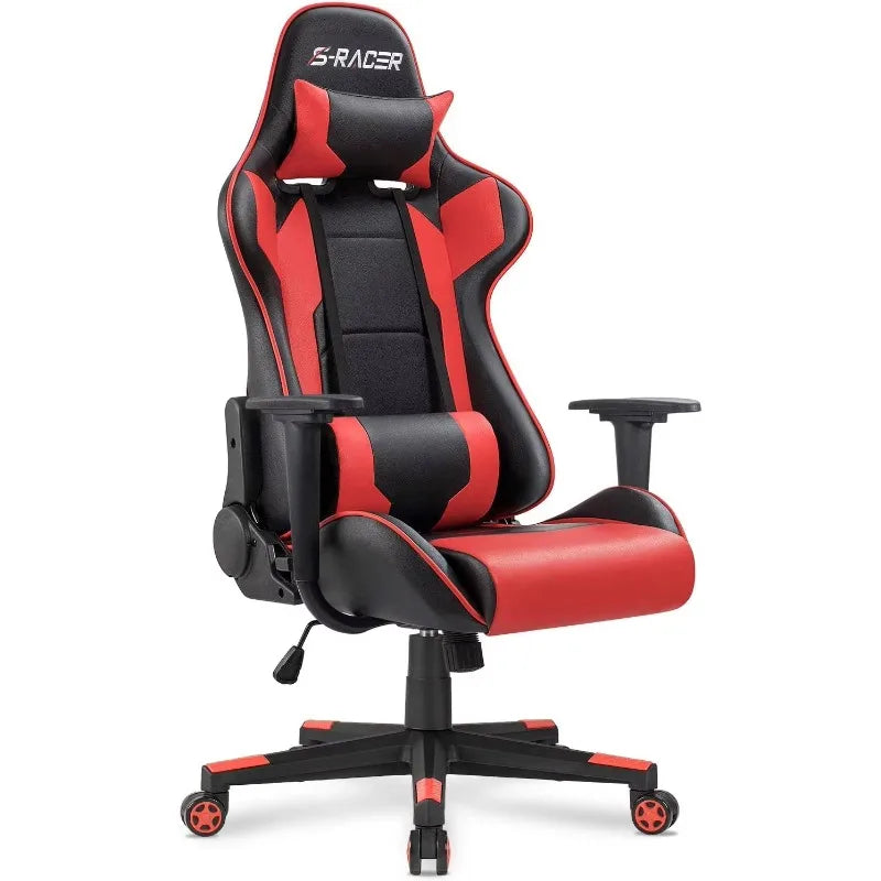 Ergonomic Office Gaming Chair | Adjustable Racing-Style Swivel Chair with High-Density Foam & Synthetic Leather – Tosworth Exclusive