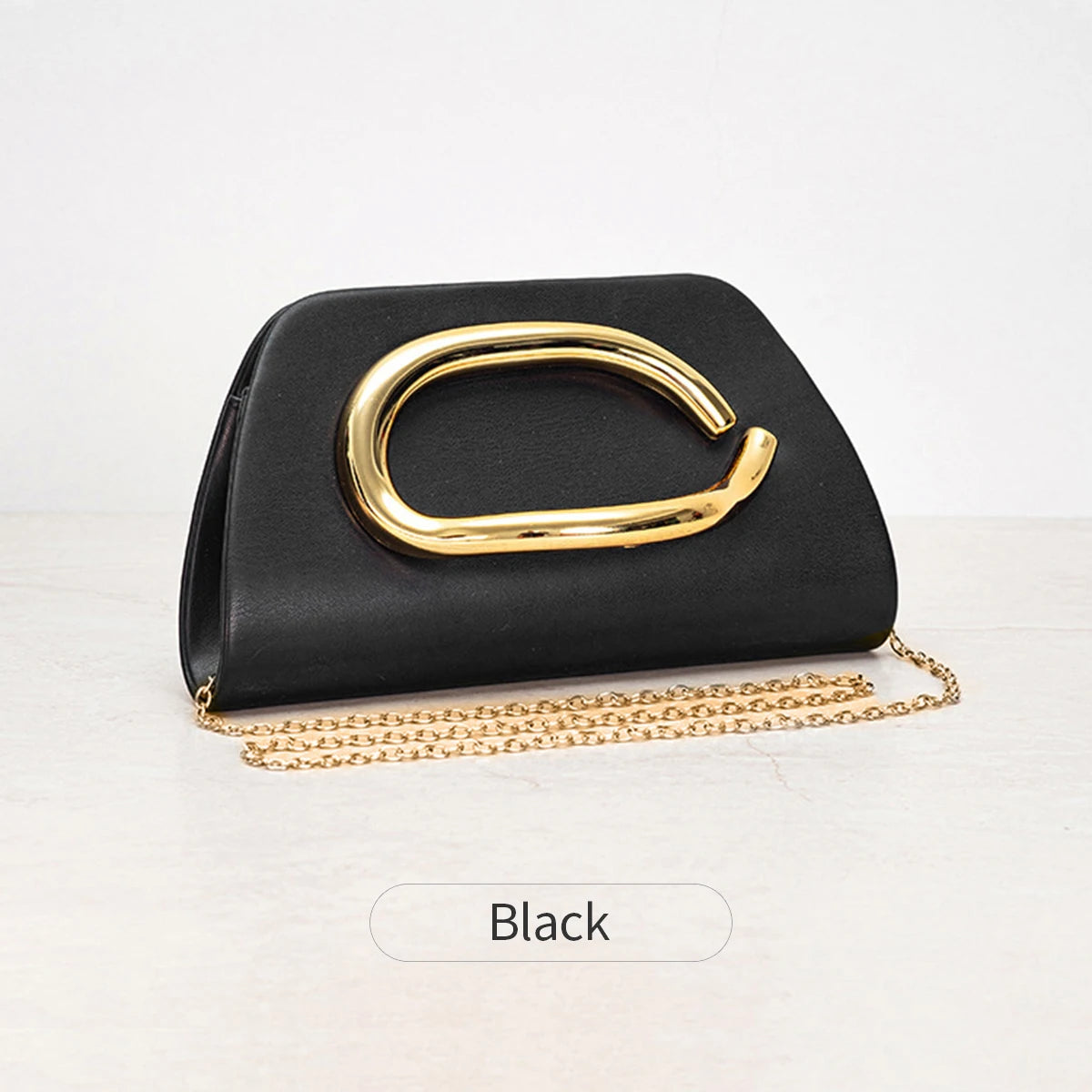 MIYIN PU Leather Box Clutch Bag for Women – Chain Strap Party Purse